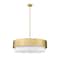 Z-Lite Counterpoint Chandelier, 6-Light, 31.5 In.W x 40.5 In.H, Modern Gold/White 495P32-MGLD - alternate 4